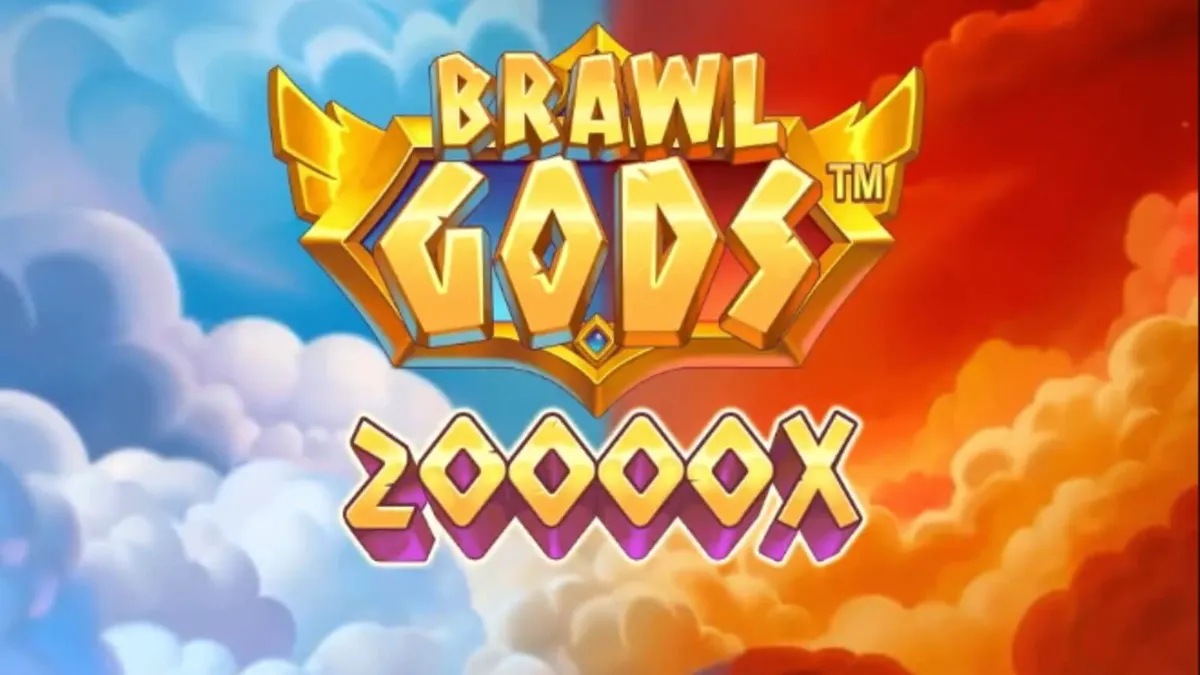 Interface do jogo de slot Brawl Gods com Zeus e Hades em destaque