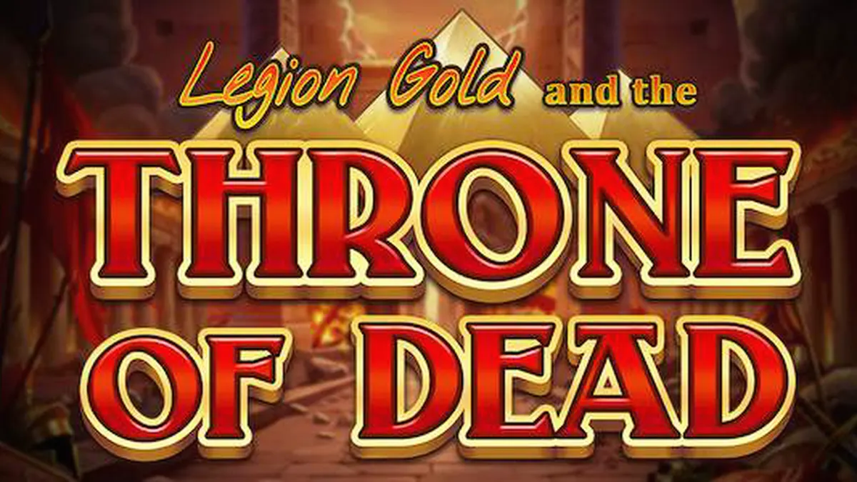 Legion Gold and the Throne of Dead slot com um cenário de templo sombrio